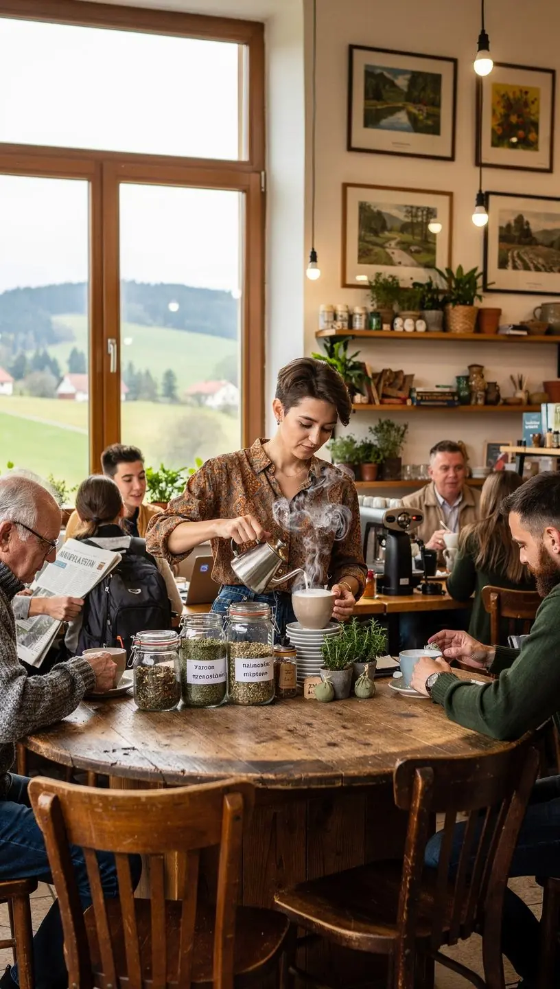 Prírodné byliny a čajové lístky rozložené na bielom pozadí